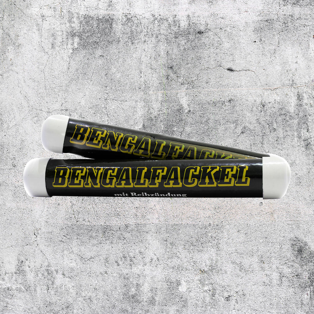 Bengalfackel mit Reibzündung gelb